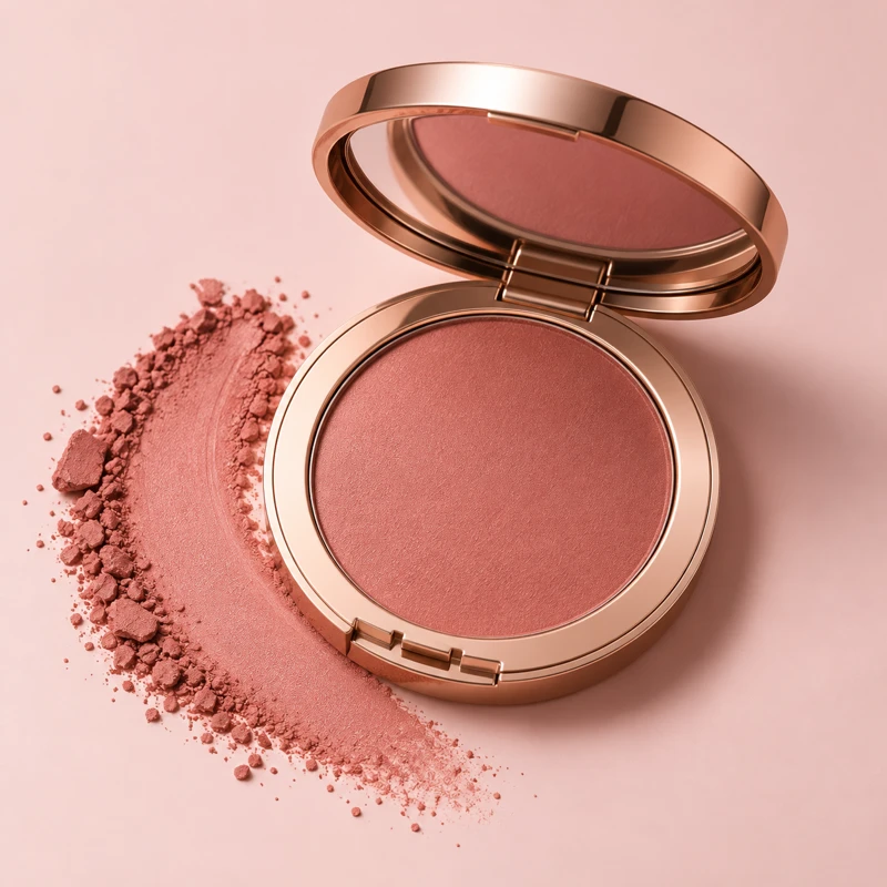 Rubores de maquillaje para rostro